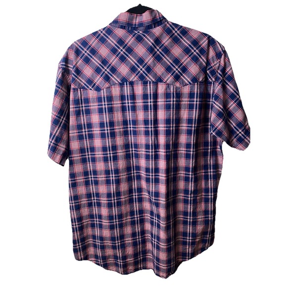 Wrangler Retro Western‎ Pearl Snap Men xL Snap Short Sleeve Stripped - Picture 2 of 7